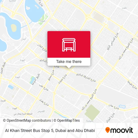 Al Khan Street Bus Stop 5 map
