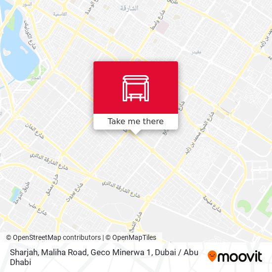 Sharjah, Maliha Road, Geco Minerwa 1 map