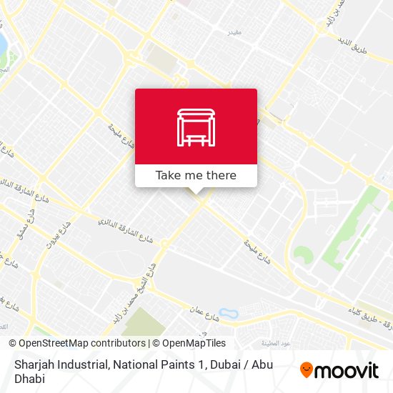 Sharjah Industrial, National Paints 1 map