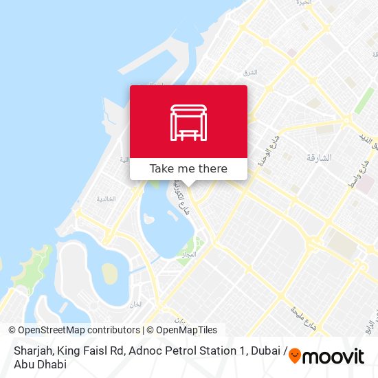 Sharjah, King Faisl Rd, Adnoc Petrol Station 1 map