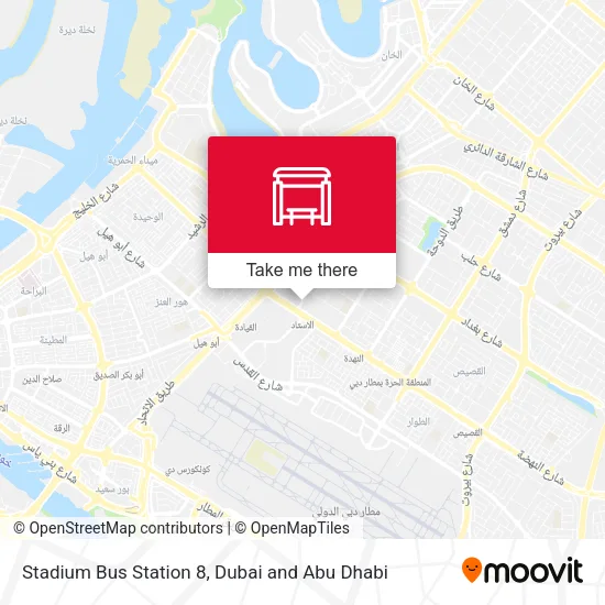 Stadium Bus Station 8 map
