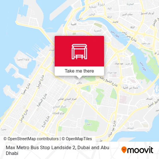 Max Metro Bus Stop Landside 2 map