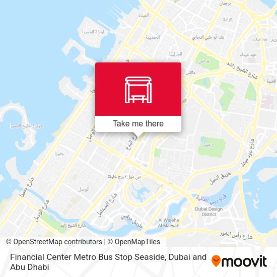 Financial Center Metro Bus Stop Seaside map