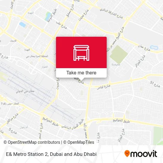 E& Metro Station 2 map