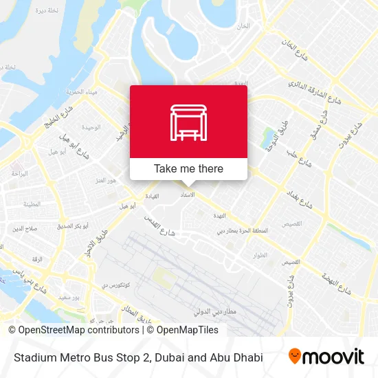 Stadium Metro Bus Stop 2 map