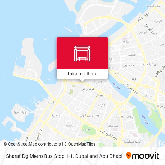 Sharaf Dg Metro Bus Stop 1-1 map