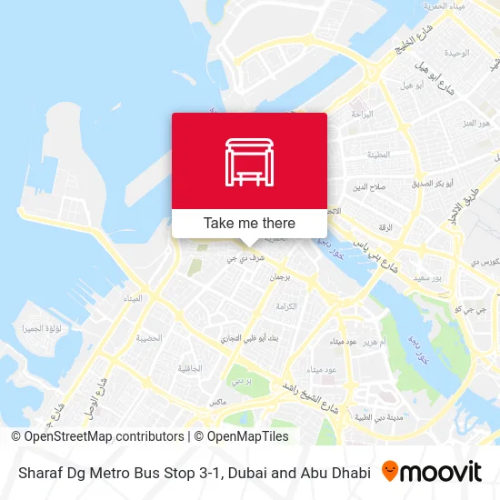 Sharaf Dg Metro Bus Stop 3-1 map