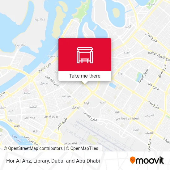 Hor Al Anz, Library map