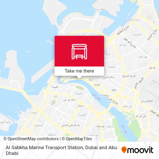 Al Sabkha Marine Transport Station map