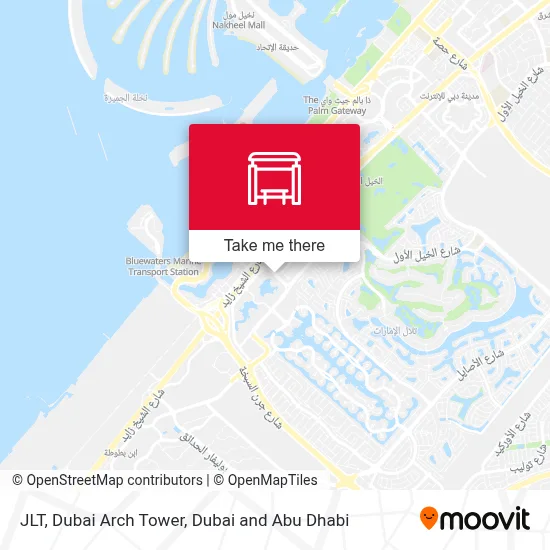 JLT, Dubai Arch Tower map
