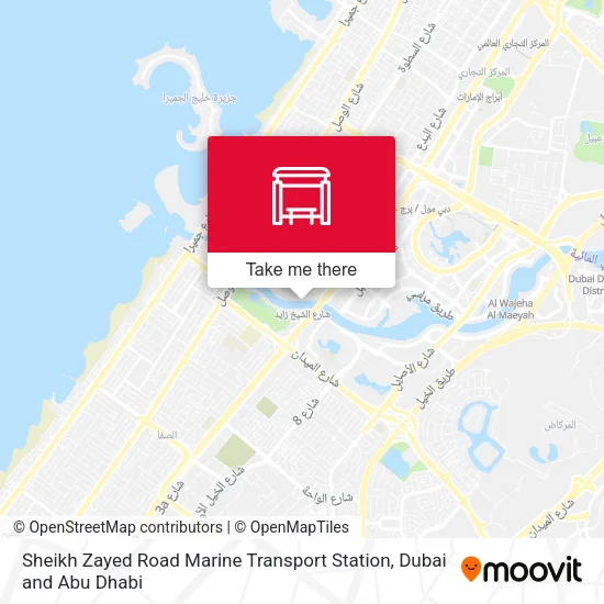 Sheikh Zayed Road Marine Transport Station map