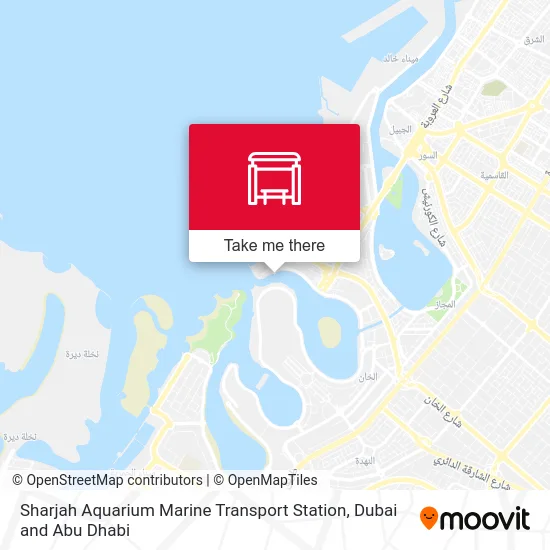 Sharjah Aquarium Marine Transport Station map
