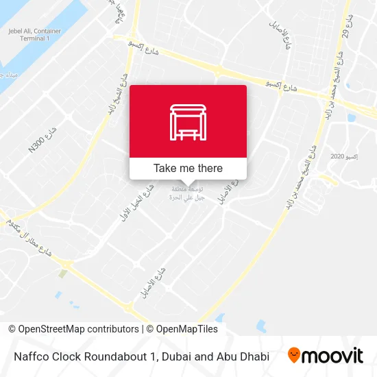 Naffco Clock Roundabout 1 map