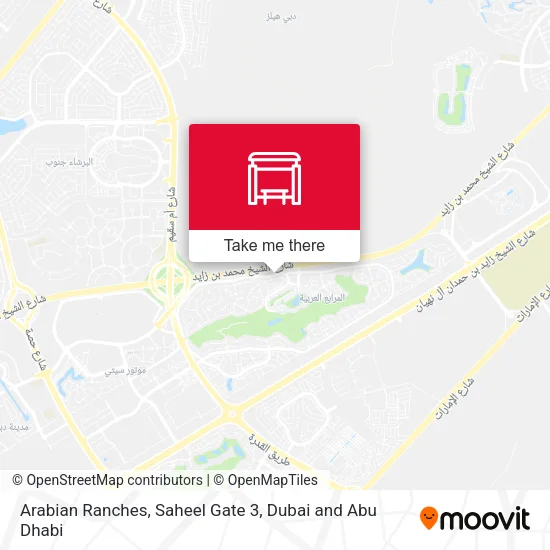 Arabian Ranches, Saheel Gate 3 map