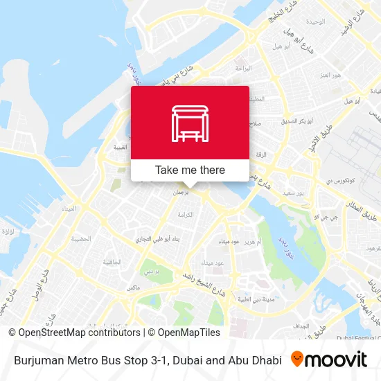 Burjuman Metro Bus Stop 3-1 map