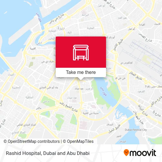 Rashid Hospital map
