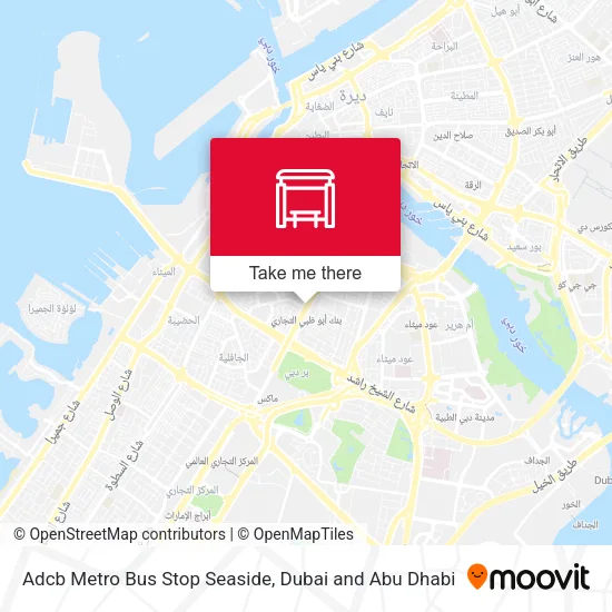 Adcb Metro Bus Stop Seaside map