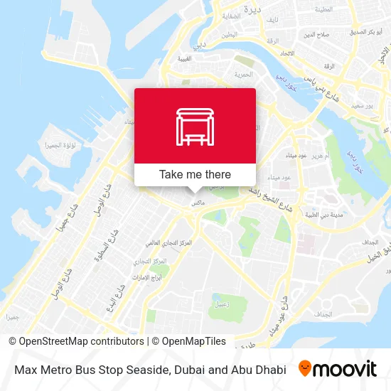 Max Metro Bus Stop Seaside map