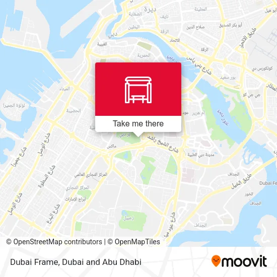 Dubai Frame map