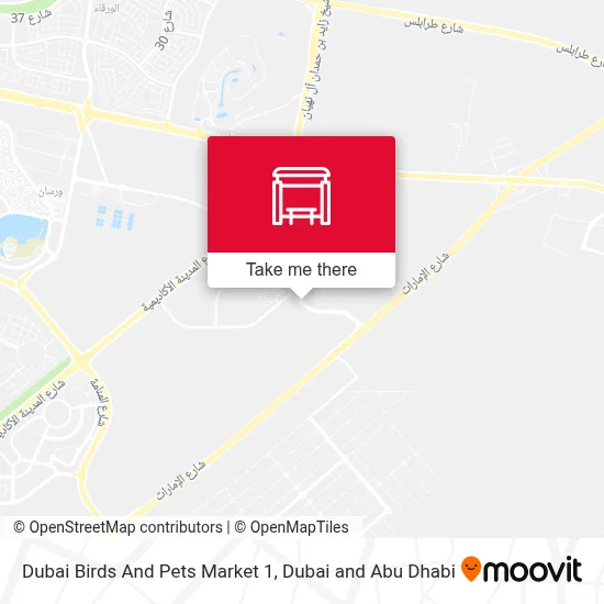 Dubai Birds And Pets Market 1 map