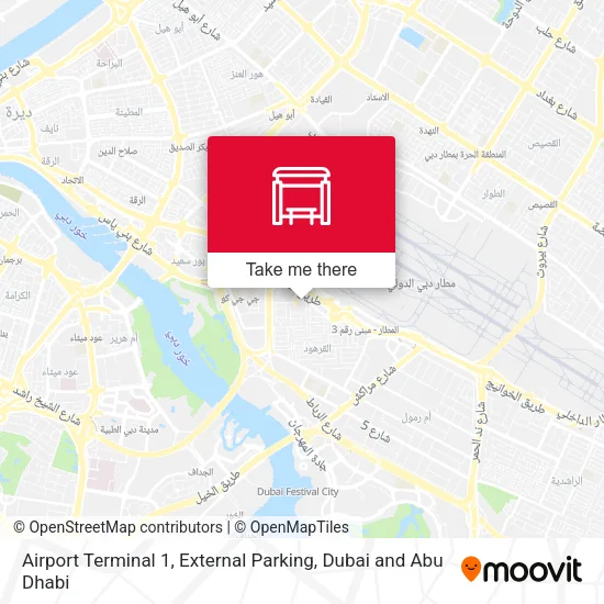 Airport Terminal 1, External Parking map