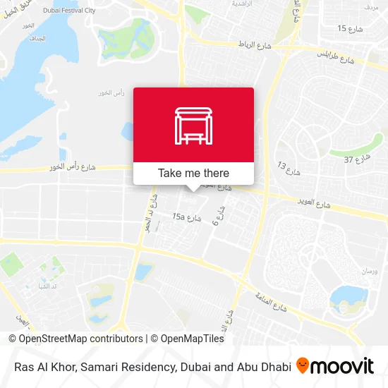 Ras Al Khor, Samari Residency map