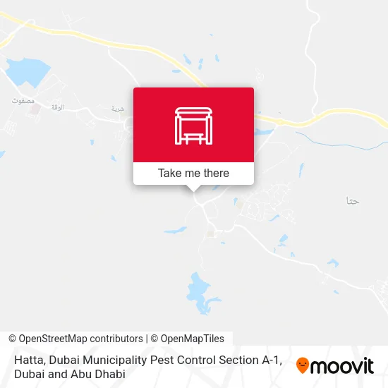 Hatta, Dubai Municipality Pest Control Section A-1 map
