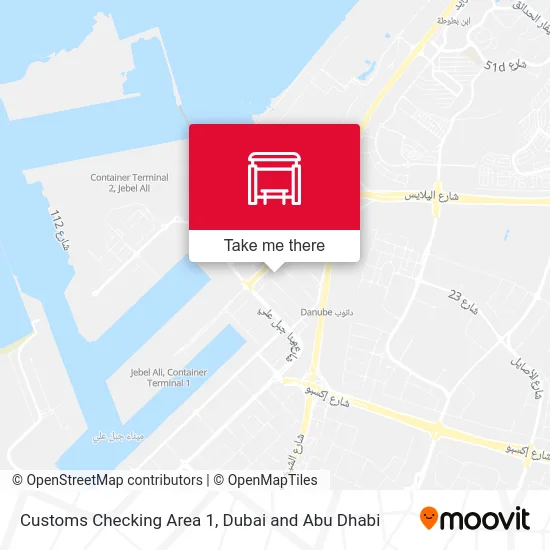Customs Checking Area 1 map