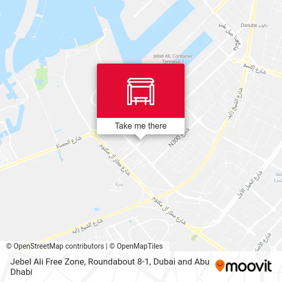 Jebel Ali Free Zone, Roundabout 8-1 map