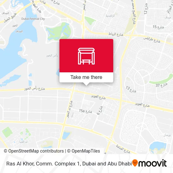 Ras Al Khor, Comm. Complex 1 map
