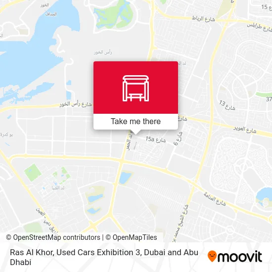 Ras Al Khor, Used Cars Exhibition 3 map