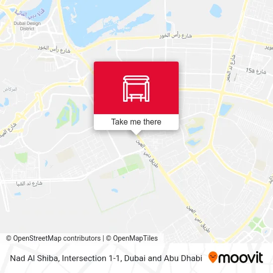 Nad Al Shiba, Intersection 1-1 map