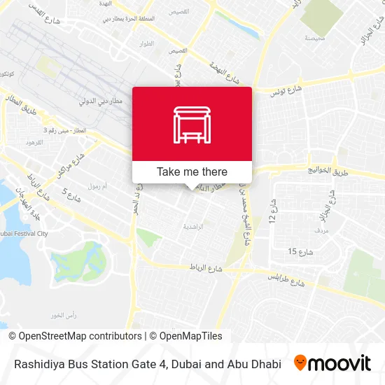 Rashidiya Bus Station Gate 4 map