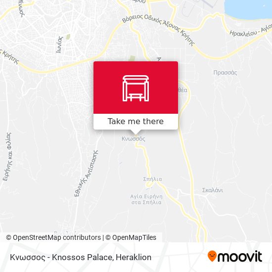 Κνωσσος - Knossos Palace map