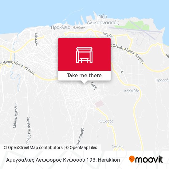 Αμυγδαλιες Λεωφορος Κνωσσου 193 map