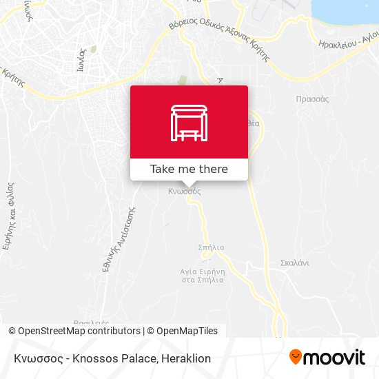 Κνωσσος - Knossos Palace map