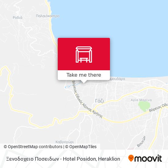 Ξενοδοχειο Ποσειδων - Hotel Posidon map