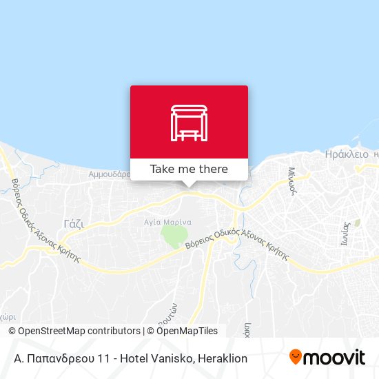 Α. Παπανδρεου 11 - Hotel Vanisko map