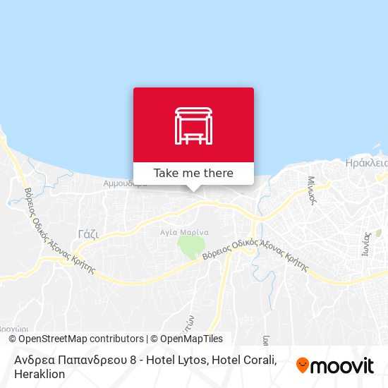 Ανδρεα Παπανδρεου 8 - Hotel Lytos, Hotel Corali map