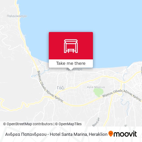 Ανδρεα Παπανδρεου - Hotel Santa Marina map