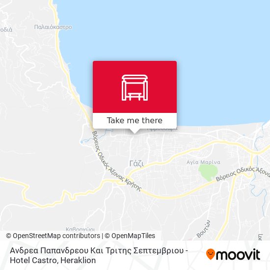 Ανδρεα Παπανδρεου Και Τριτης Σεπτεμβριου - Hotel Castro map
