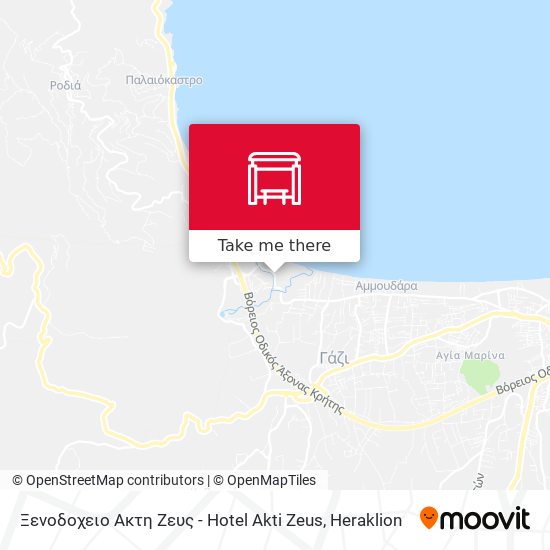 Ξενοδοχειο Ακτη Ζευς - Hotel Akti Zeus map