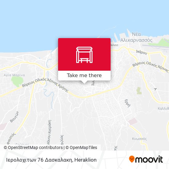 Ιερολοχιτων 76 Δασκαλακη map