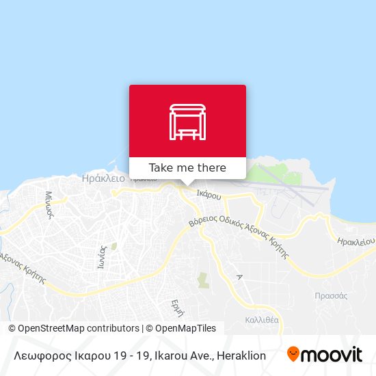 Λεωφορος Ικαρου 19 - 19, Ikarou Ave. map