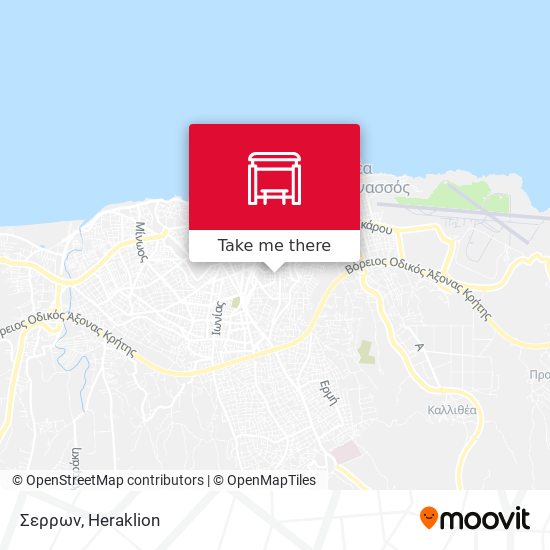 Σερρων map