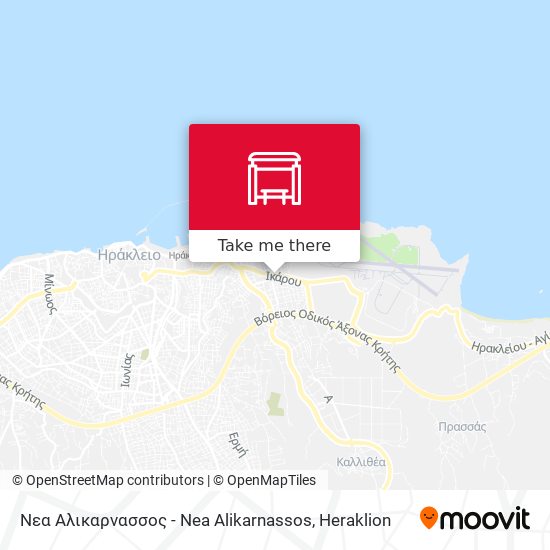 Νεα Αλικαρνασσος - Nea Alikarnassos map