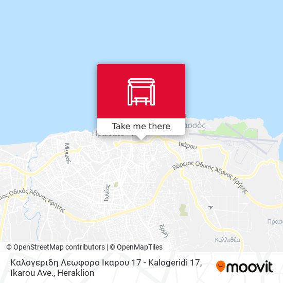 Καλογεριδη Λεωφορο Ικαρου 17 - Kalogeridi 17, Ikarou Ave. map