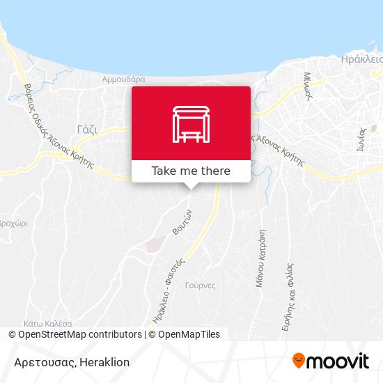 Αρετουσας map