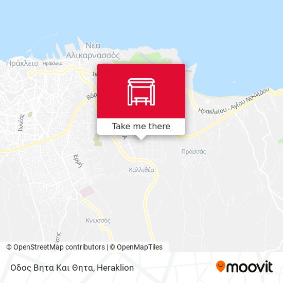 Οδος Βητα Και Θητα map