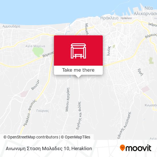 Ανωνυμη Σταση Μαλαδες 10 map
